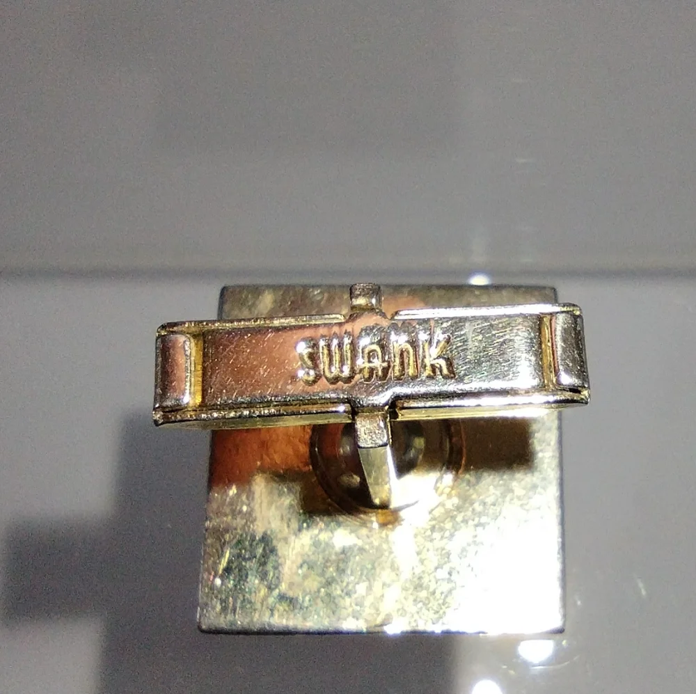 Swank Star Textured Gold-Tone Cufflinks MCM